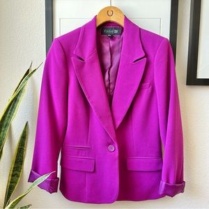 Forever 21 Fuchsia/Purple Blazer